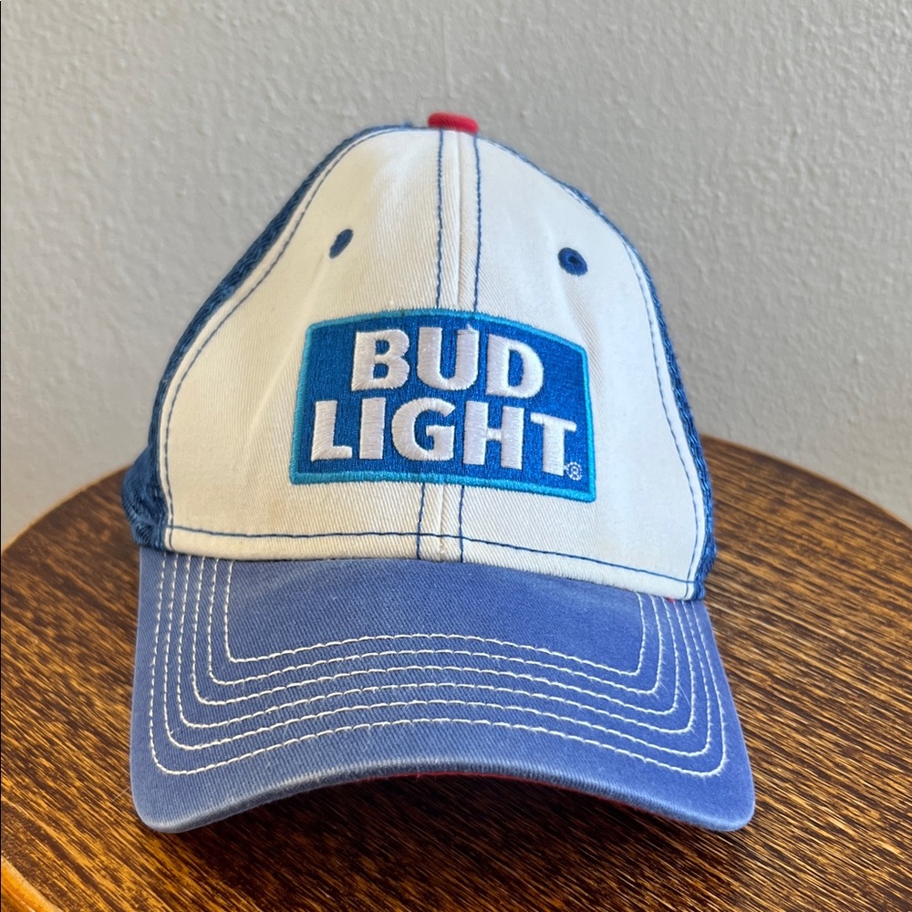 Bud Light Blue and White Hat